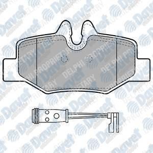 DELPHI LP1939 Fren Balatasi Arka (101mm) Viano Vito (639) 03-